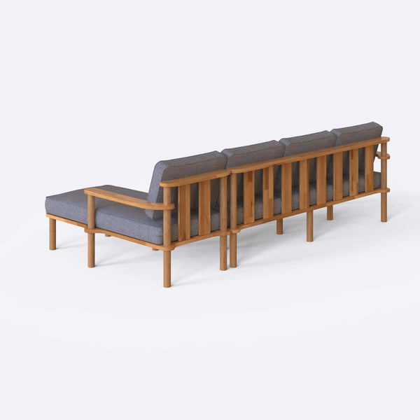 Bral Three Seat with Left Chaise