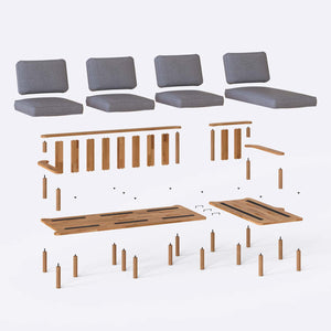 Bral Three Seat with Left Chaise
