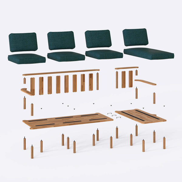 Bral Three Seat with Left Chaise