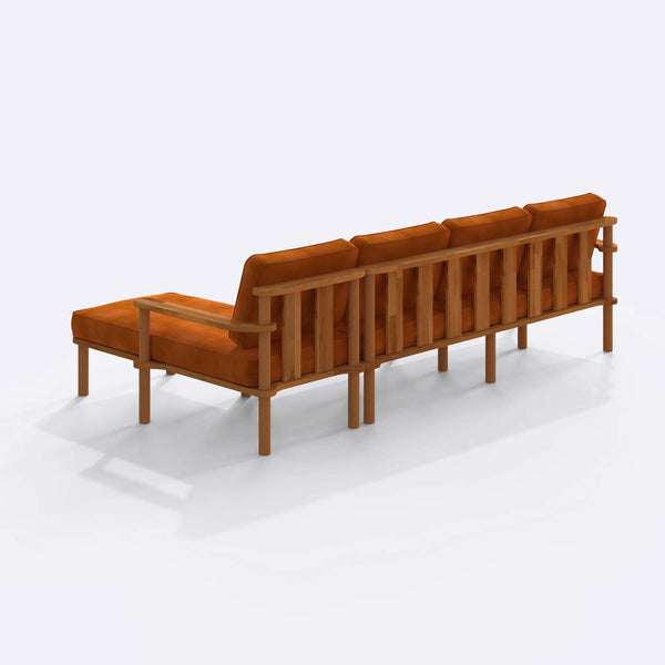 Bral Three Seat with Left Chaise