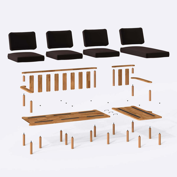 Bral Three Seat with Left Chaise