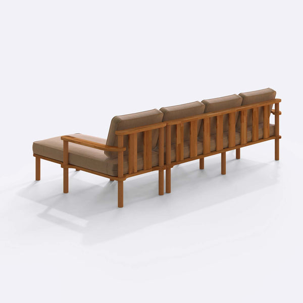 Bral Three Seat with Left Chaise