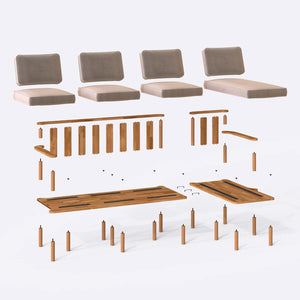Bral Three Seat with Left Chaise