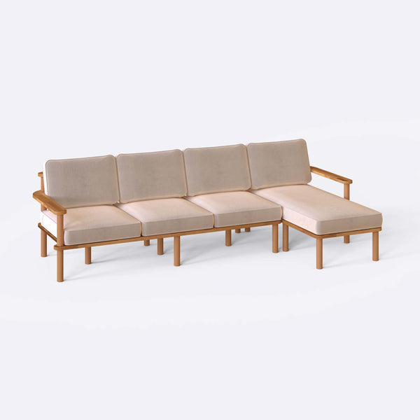 Bral Three Seat with Left Chaise
