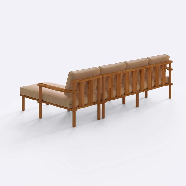 Bral Three Seat with Left Chaise