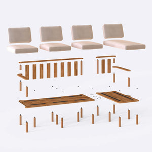Bral Three Seat with Left Chaise
