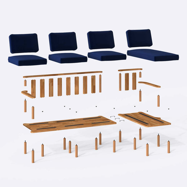 Bral Three Seat with Left Chaise