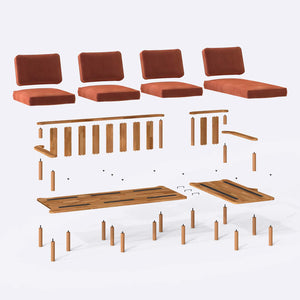 Bral Three Seat with Left Chaise