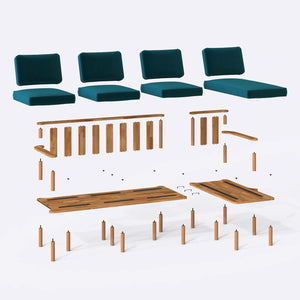 Bral Three Seat with Left Chaise