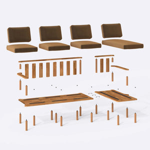 Bral Three Seat with Left Chaise