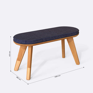 Yase Bench – 39" x 15" (100 x 38 cm)