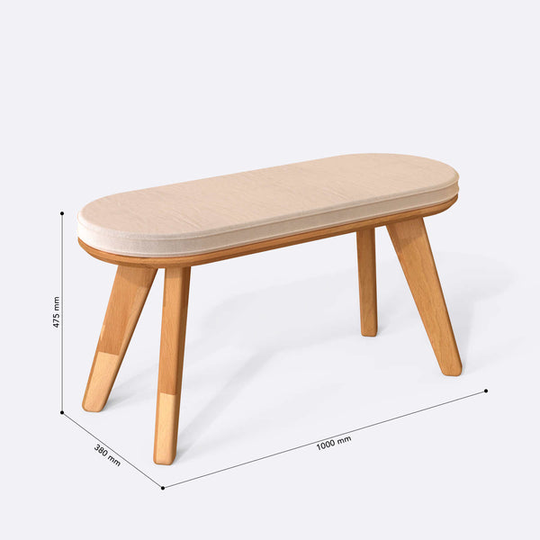 Yase Bench – 39" x 15" (100 x 38 cm)