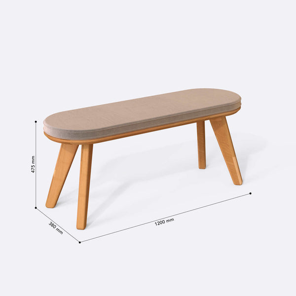 Yase Bench – 47" x 15" (120 x 38 cm)