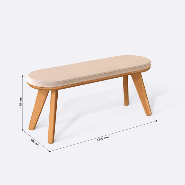 Yase Bench – 47" x 15" (120 x 38 cm)