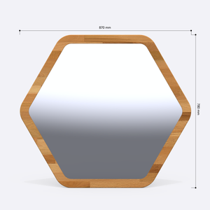 Lue Hexagon Mirror – 31" x 31" (78 x 78 cm)