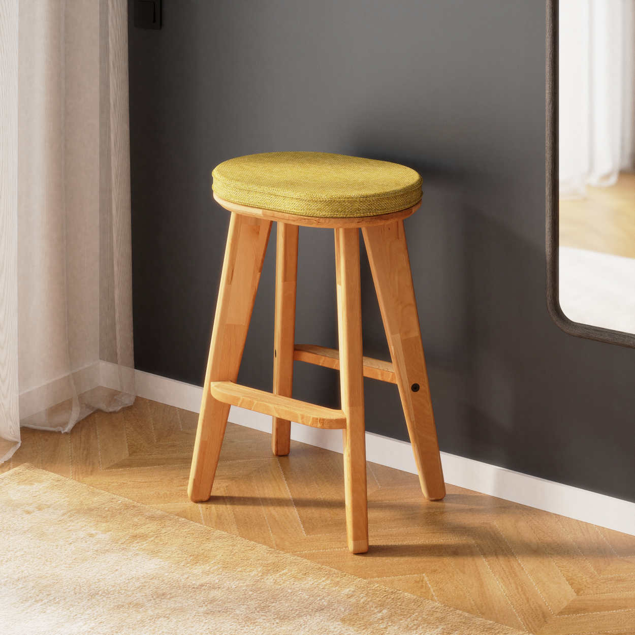 Yase Stools — a solid beech piece from the collection