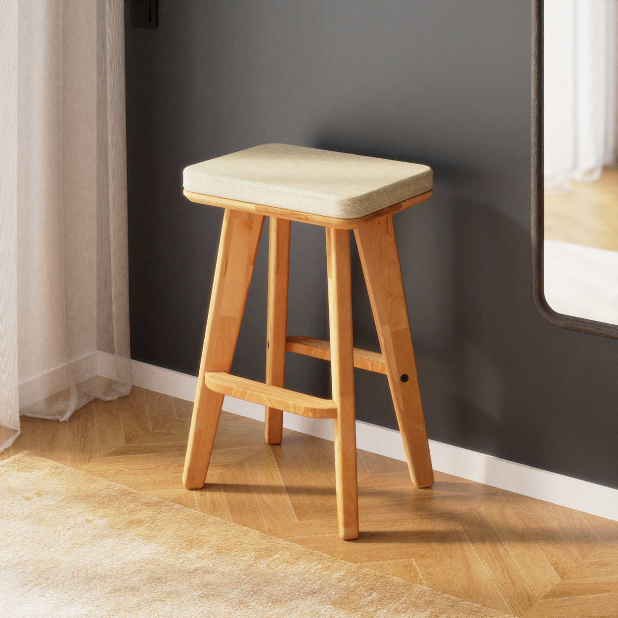 Han Stools — a solid beech piece from the collection