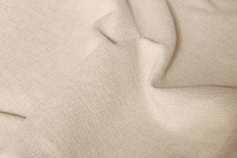 Linen upholstery swatch in ecru