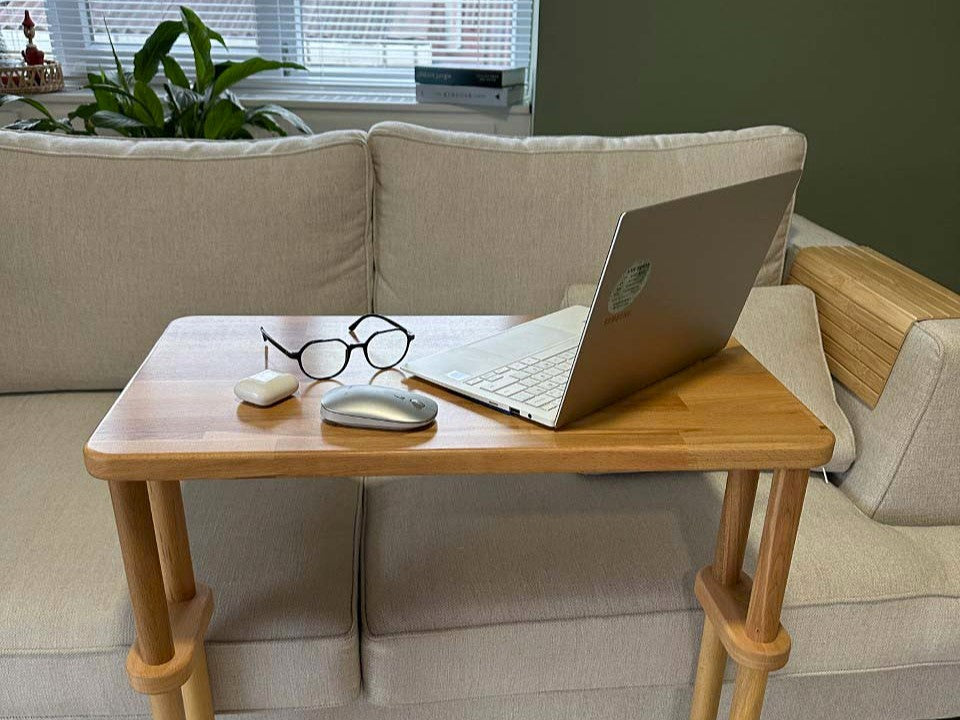Desk by Demontha, photographed in a finished room