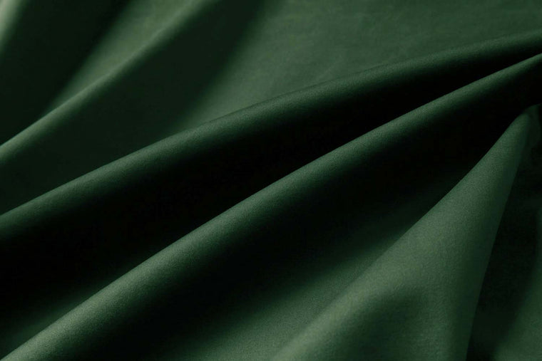 Velvet upholstery swatch in emerald